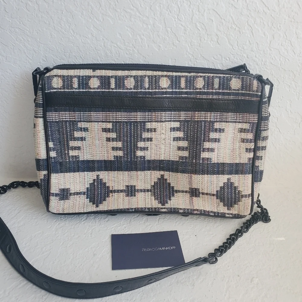 Rebecca Minkoff MAC Southwestern Woven Tweed Aztec Western Boho Bag